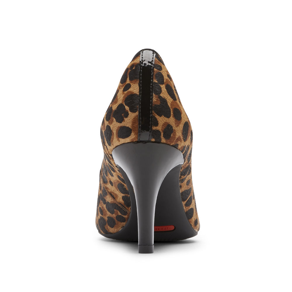 Rockport Hæler Sko Dame Leopard - Total Motion Arabella - GNDU68912